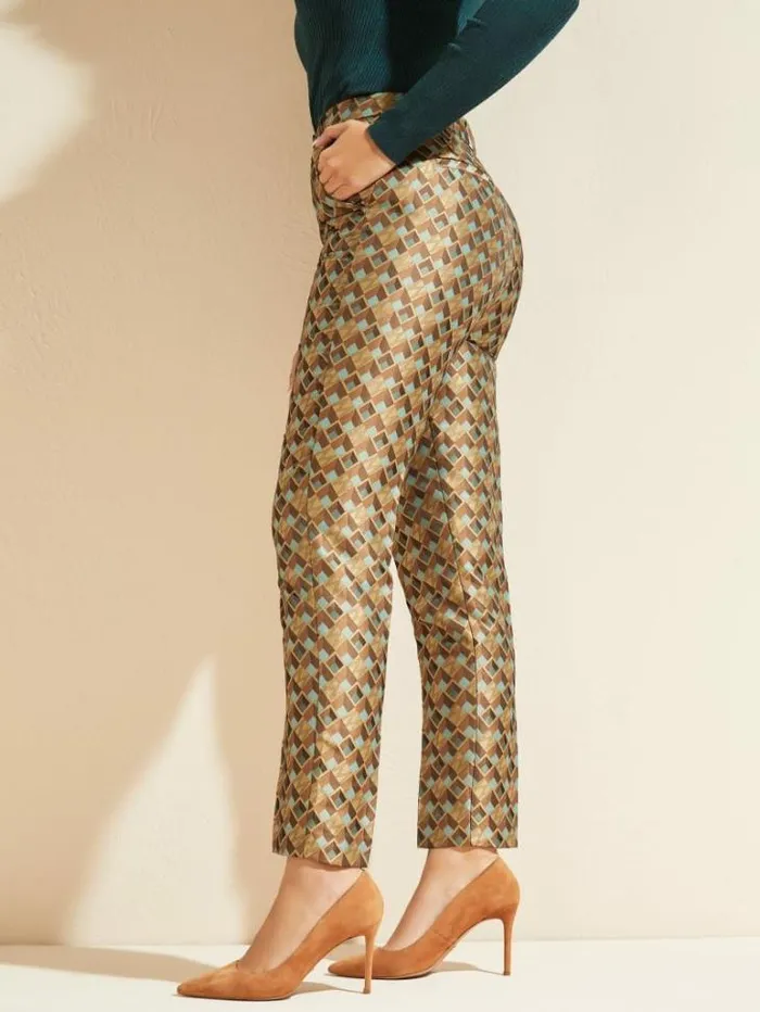 Bottoms Women Marciano Geometric Logo Pant Geometric Logo Combo Azur Bottoms Women Marciano Geometric Logo Pant Geometric Logo Combo Azur