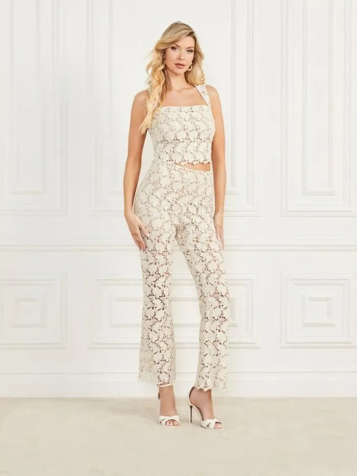 Bottoms Women Marciano Luca Lace Pant Buffy Multi Bottoms Women Marciano Luca Lace Pant Buffy Multi