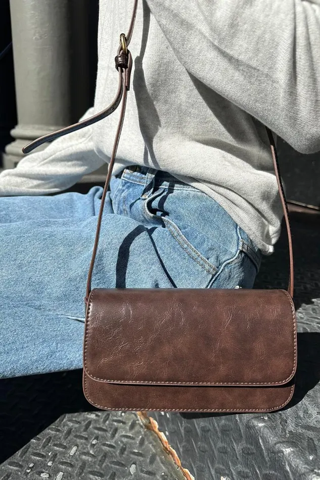 Brandy Melville Bags and Backpacks Mini Shoulder Bag Brown 8211 Women