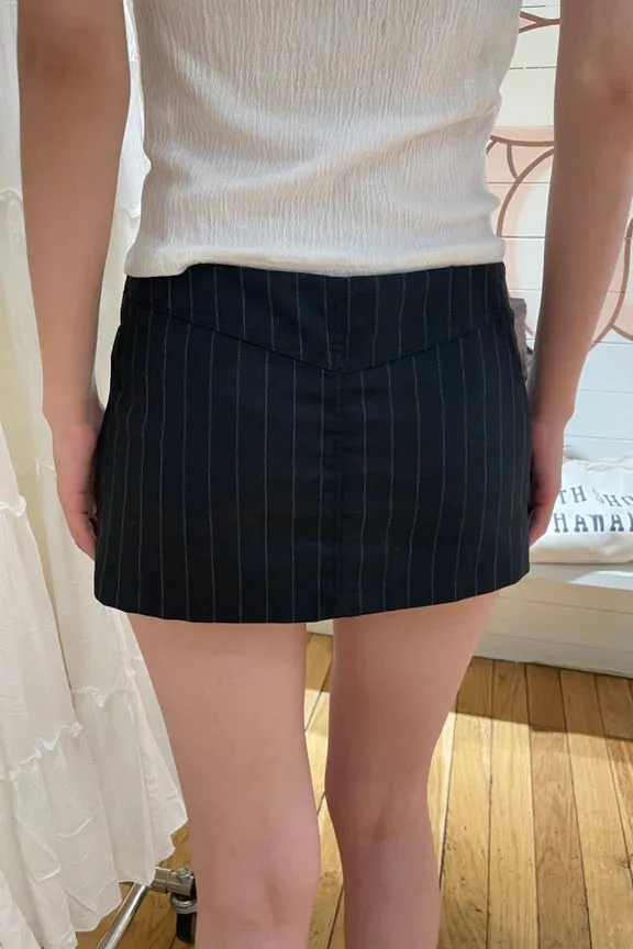Brandy Melville Bottoms Louisa Striped Mini Skirt Black 8211 Women