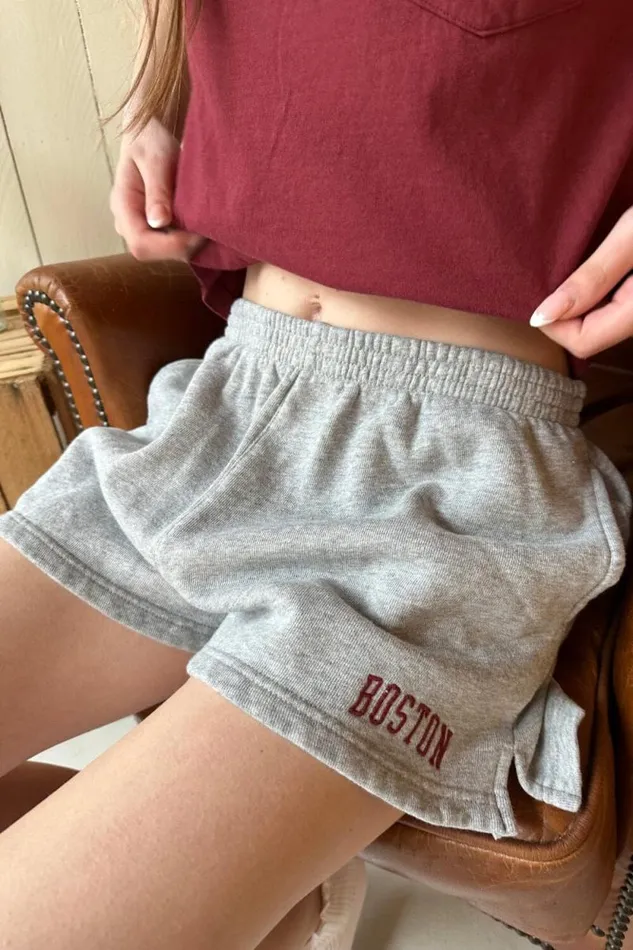 Brandy Melville Bottoms Rosa Boston Fleece Sweatshorts Grey 8211 Women