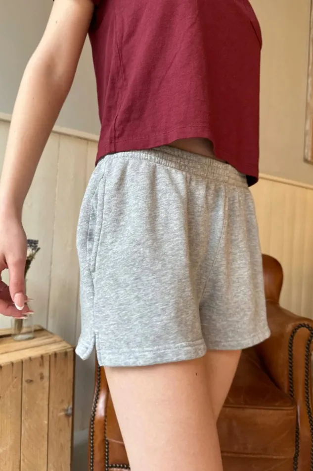 Brandy Melville Bottoms Rosa Boston Fleece Sweatshorts Grey 8211 Women