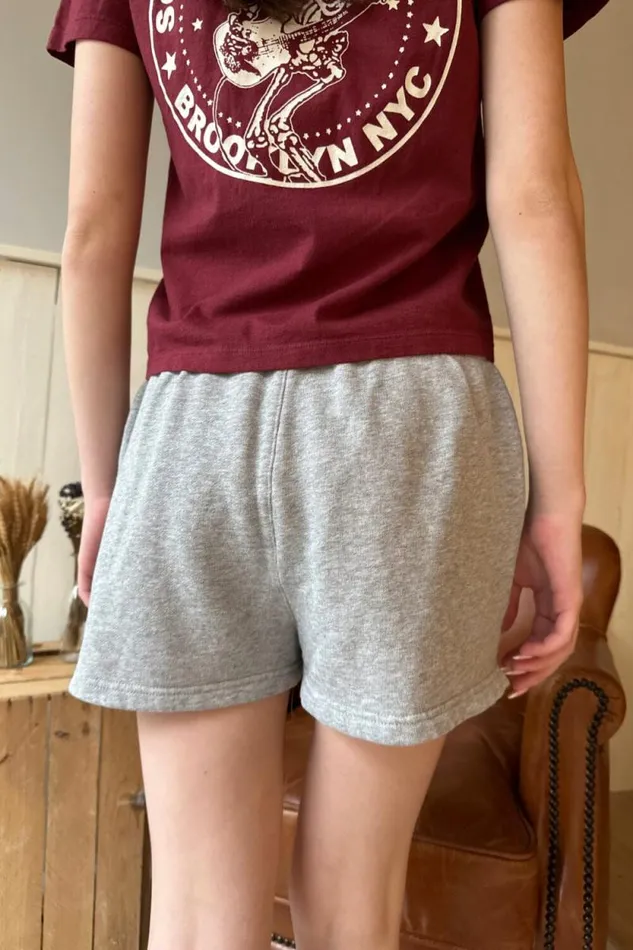 Brandy Melville Bottoms Rosa Boston Fleece Sweatshorts Grey 8211 Women