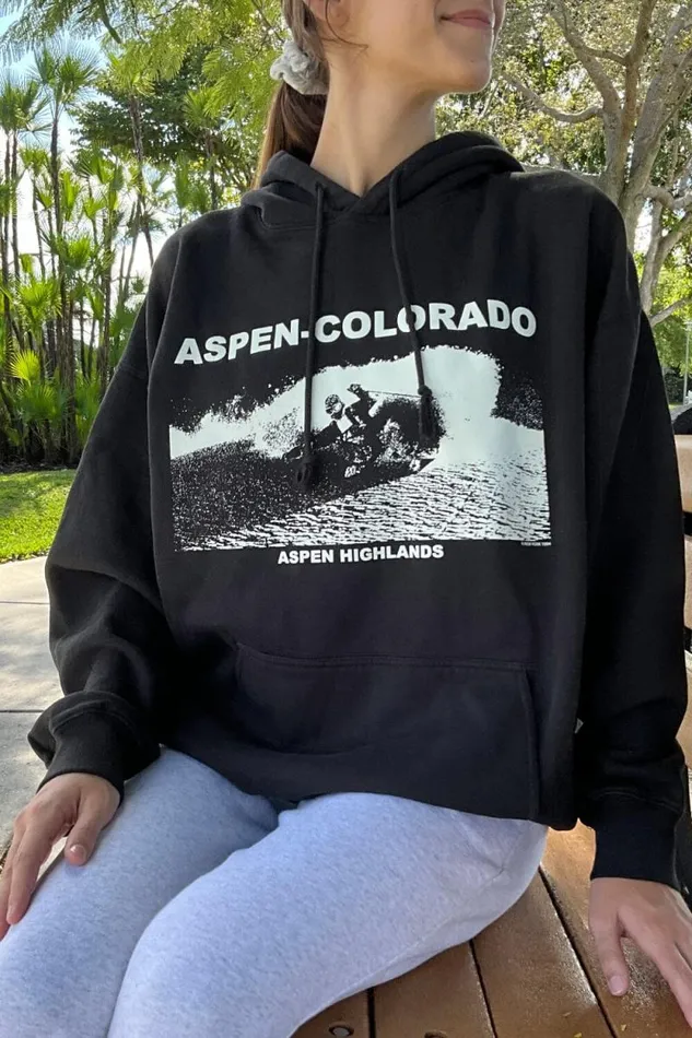 Brandy Melville Graphics Christy Aspen Colorado Hoodie 8211 Women Brandy Melville Graphics Christy Aspen Colorado Hoodie 8211 Women