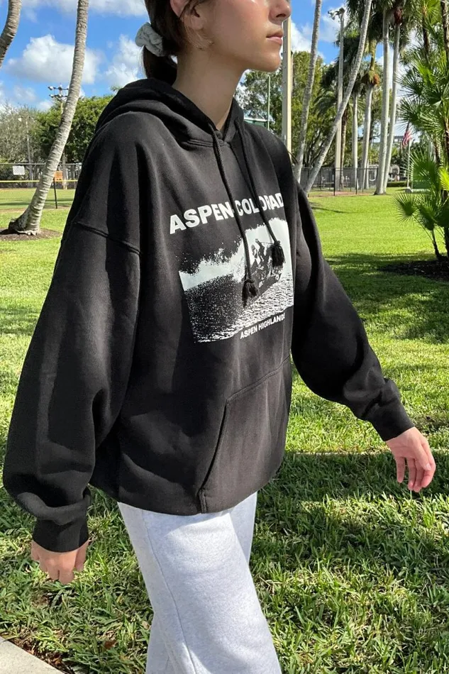 Brandy Melville Graphics Christy Aspen Colorado Hoodie 8211 Women Brandy Melville Graphics Christy Aspen Colorado Hoodie 8211 Women