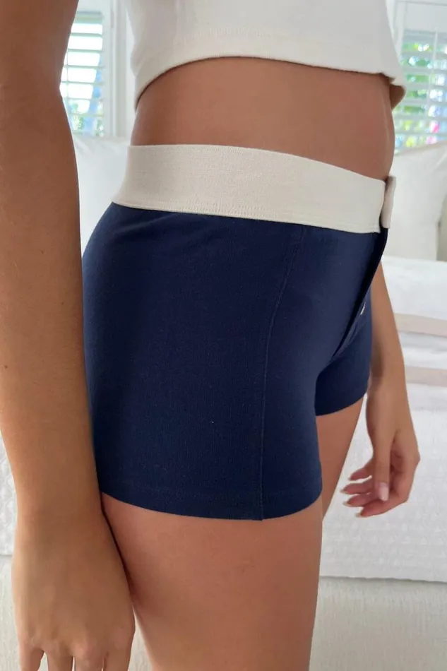 Brandy Melville Intimates Boy Short Underwear Classic Navy 8211 Women