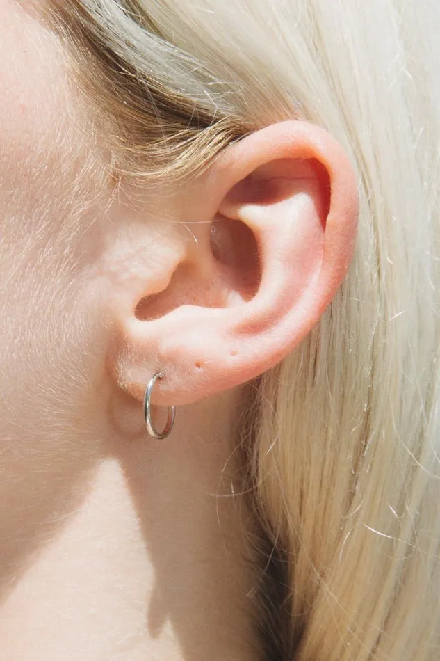 Brandy Melville Jewelry Infinity Hoop Earrings Silver 8211 Women