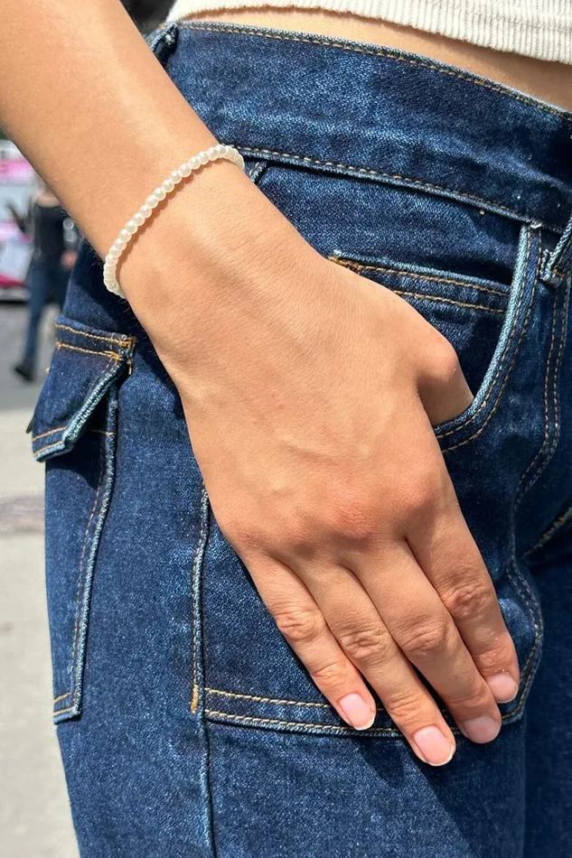 Brandy Melville Jewelry Pearl Bracelet White 8211 Women