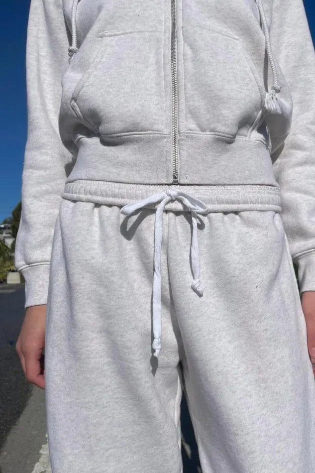 Brandy Melville Sweatpants and Sweatshirts Anastasia Tie Sweatpants Melange Grey 8211 Women