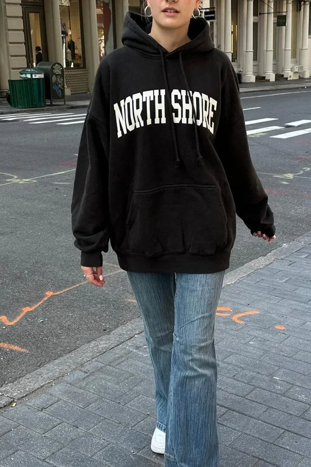 Brandy Melville Sweatpants and Sweatshirts Christy North Shore Hoodie Black 8211 Women Brandy Melville Sweatpants and Sweatshirts Christy North Shore Hoodie Black 8211 Women