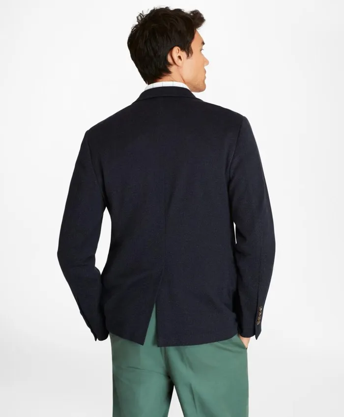 Brooks Brothers Blazers Regent Fit TwoButton Knit Blazer Navy 8211 Men Brooks Brothers Blazers Regent Fit TwoButton Knit Blazer Navy 8211 Men