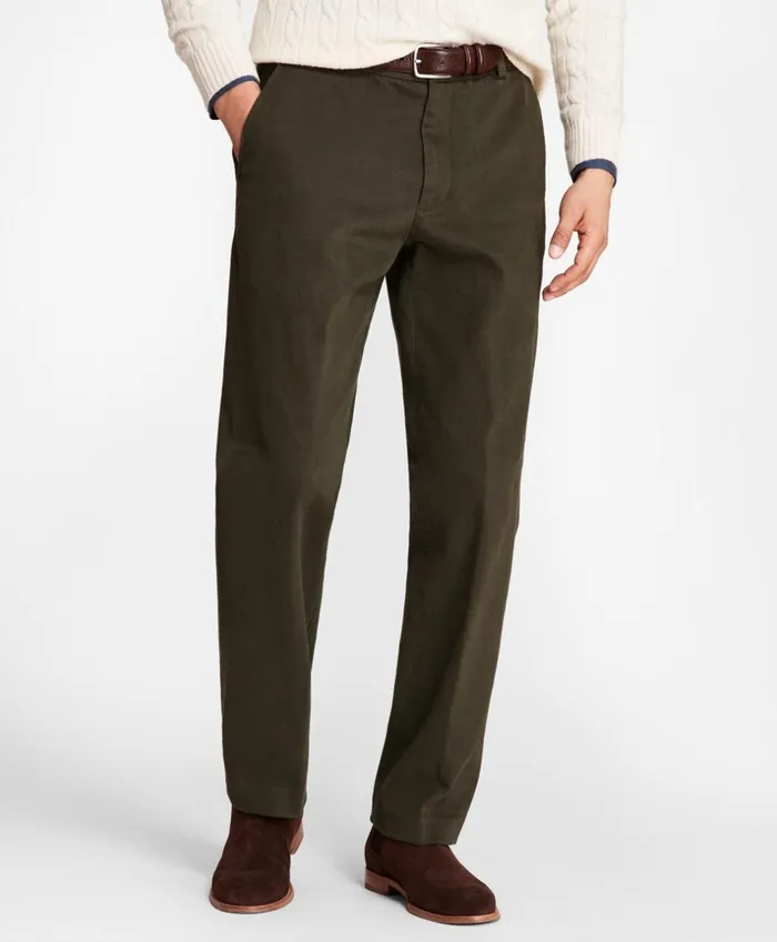 Brooks Brothers Casual Pants Clark Fit Brushed Twill Stretch Chinos Forest Green 8211 Men Brooks Brothers Casual Pants Clark Fit Brushed Twill Stretch Chinos Forest Green 8211 Men