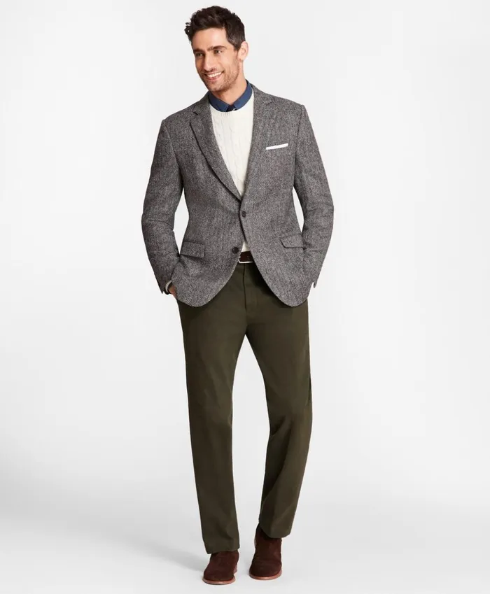 Brooks Brothers Casual Pants Clark Fit Brushed Twill Stretch Chinos Forest Green 8211 Men Brooks Brothers Casual Pants Clark Fit Brushed Twill Stretch Chinos Forest Green 8211 Men