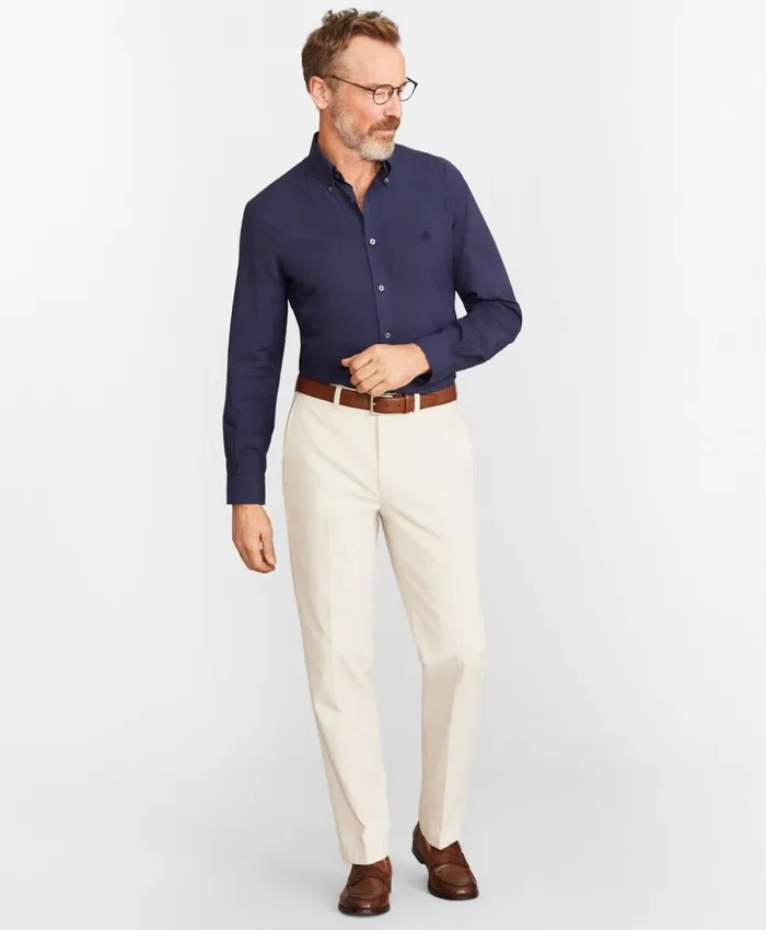 Brooks Brothers Casual Pants Clark Fit Twill Chino Pants Oatmeal 8211 Men Brooks Brothers Casual Pants Clark Fit Twill Chino Pants Oatmeal 8211 Men