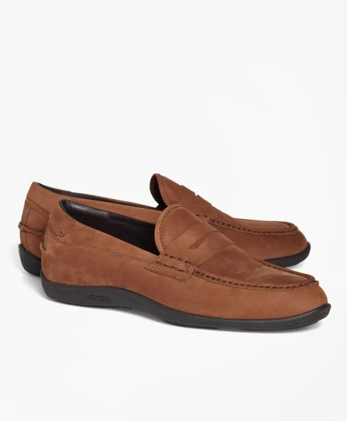 Brooks Brothers Dress and Casual Shoes 1818 Footwear Suede Penny Moccasins Copper 8211 Men Brooks Brothers Dress and Casual Shoes 1818 Footwear Suede Penny Moccasins Copper 8211 Men