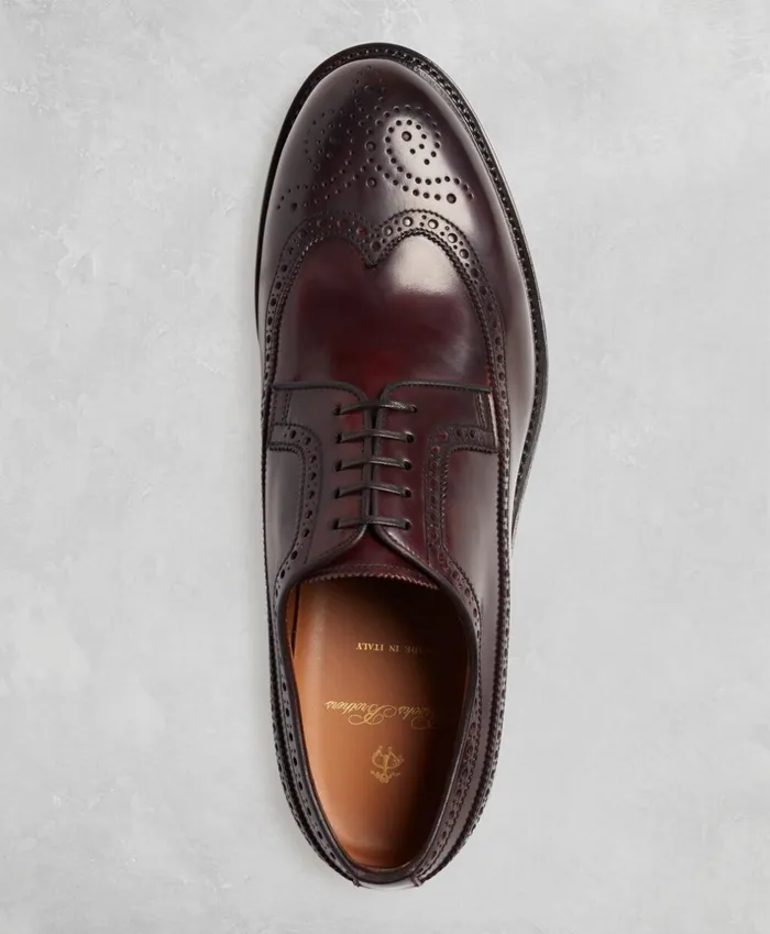 Brooks Brothers Dress and Casual Shoes Golden Fleece Cordovan Wingtips Burgundy 8211 Men