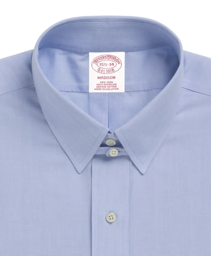 Brooks Brothers Dress Shirts Madison ClassicFit Dress Shirt NonIron Tab Collar Light Blue 8211 Men Brooks Brothers Dress Shirts Madison ClassicFit Dress Shirt NonIron Tab Collar Light Blue 8211 Men