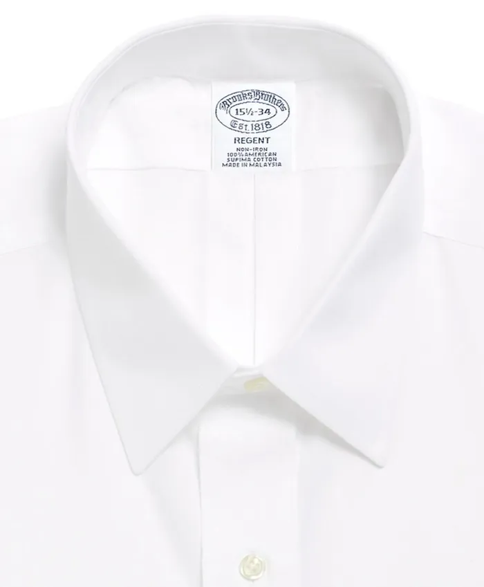 Brooks Brothers Dress Shirts Regent Fitted Dress Shirt NonIron Point Collar French Cuff White 8211 Men Brooks Brothers Dress Shirts Regent Fitted Dress Shirt NonIron Point Collar French Cuff White 8211 Men