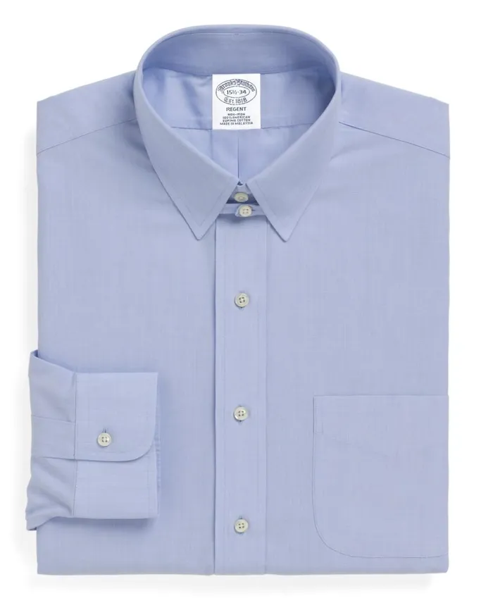 Brooks Brothers Dress Shirts Regent Fitted Dress Shirt NonIron Tab Collar Light Blue 8211 Men Brooks Brothers Dress Shirts Regent Fitted Dress Shirt NonIron Tab Collar Light Blue 8211 Men