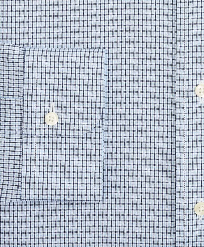 Brooks Brothers Dress Shirts Stretch Milano SlimFit Dress Shirt NonIron Check Sodalite 8211 Men Brooks Brothers Dress Shirts Stretch Milano SlimFit Dress Shirt NonIron Check Sodalite 8211 Men