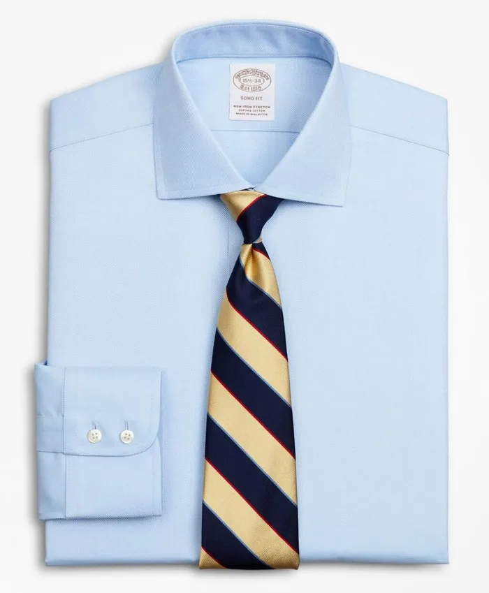Brooks Brothers Dress Shirts Stretch Soho ExtraSlimFit Dress Shirt NonIron Royal Oxford English Collar Light Blue 8211 Men Brooks Brothers Dress Shirts Stretch Soho ExtraSlimFit Dress Shirt NonIron Royal Oxford English Collar Light Blue 8211 Men