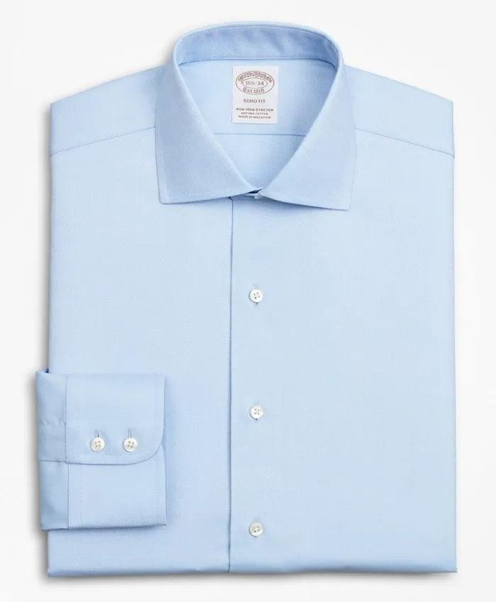 Brooks Brothers Dress Shirts Stretch Soho ExtraSlimFit Dress Shirt NonIron Royal Oxford English Collar Light Blue 8211 Men Brooks Brothers Dress Shirts Stretch Soho ExtraSlimFit Dress Shirt NonIron Royal Oxford English Collar Light Blue 8211 Men