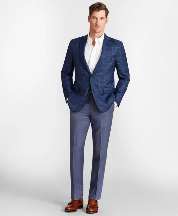 Brooks Brothers Dress Trousers Regent Fit Wool Trousers Blue 8211 Men Brooks Brothers Dress Trousers Regent Fit Wool Trousers Blue 8211 Men