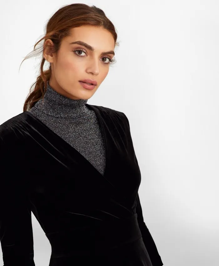Brooks Brothers Dresses Velvet Faux Wrap Dress Black 8211 Women Brooks Brothers Dresses Velvet Faux Wrap Dress Black 8211 Women