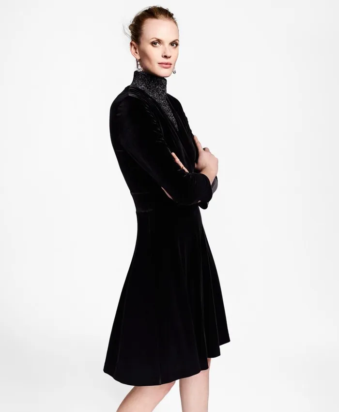 Brooks Brothers Dresses Velvet Faux Wrap Dress Black 8211 Women Brooks Brothers Dresses Velvet Faux Wrap Dress Black 8211 Women