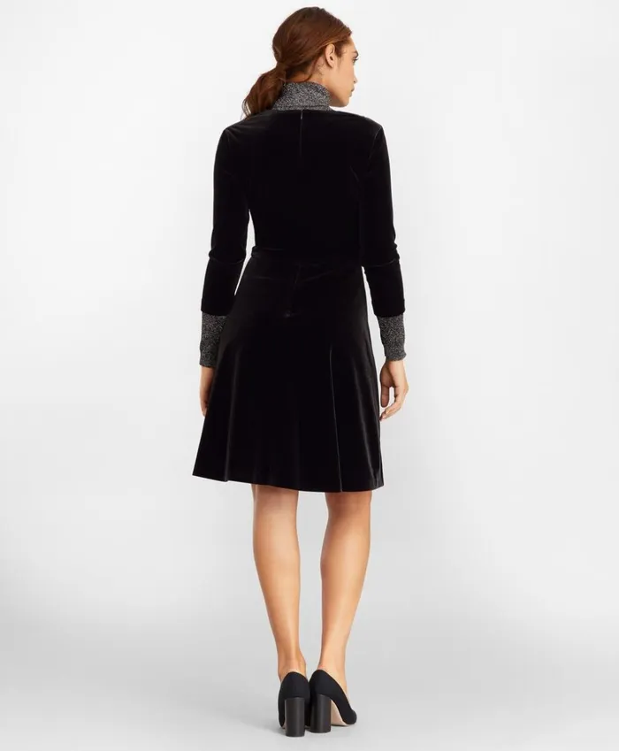 Brooks Brothers Dresses Velvet Faux Wrap Dress Black 8211 Women Brooks Brothers Dresses Velvet Faux Wrap Dress Black 8211 Women