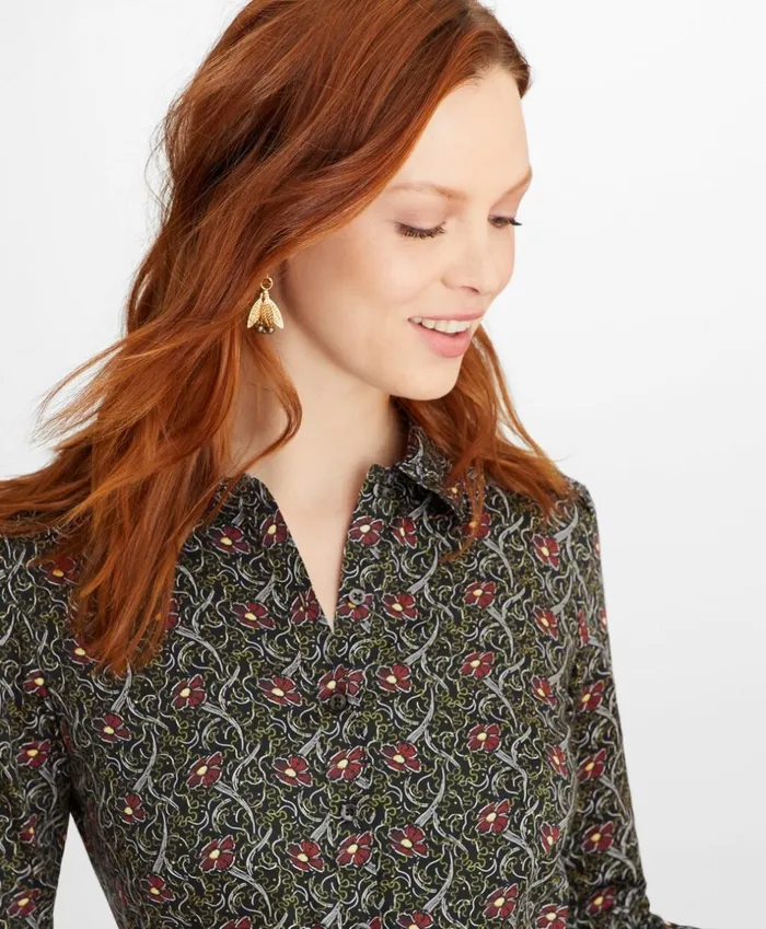 Brooks Brothers Dresses ViolettePrint Cotton Sateen Shirt Dress Navy 8211 Women Brooks Brothers Dresses ViolettePrint Cotton Sateen Shirt Dress Navy 8211 Women