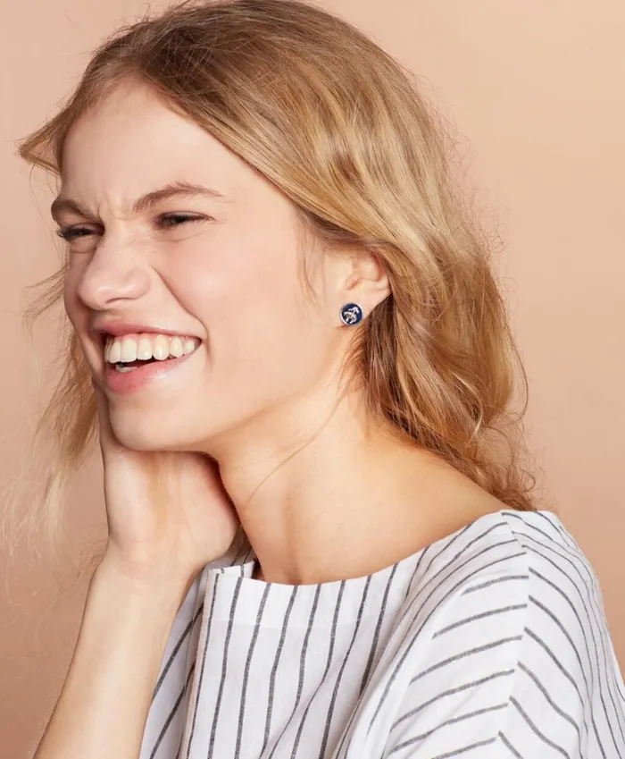 Brooks Brothers Jewelry Enamel Stud Earrings 8211 Set Of Three Silver 8211 Women Brooks Brothers Jewelry Enamel Stud Earrings 8211 Set Of Three Silver 8211 Women