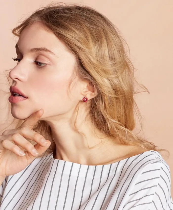 Brooks Brothers Jewelry Enamel Stud Earrings 8211 Set Of Three Silver 8211 Women Brooks Brothers Jewelry Enamel Stud Earrings 8211 Set Of Three Silver 8211 Women