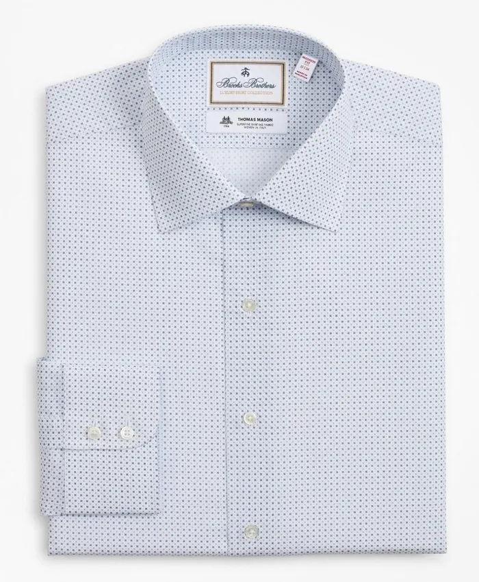 Brooks Brothers Luxury Shirts Luxury Collection Madison ClassicFit Dress Shirt Franklin Spread Collar Geo Print White 8211 Men Brooks Brothers Luxury Shirts Luxury Collection Madison ClassicFit Dress Shirt Franklin Spread Collar Geo Print White 8211 Men