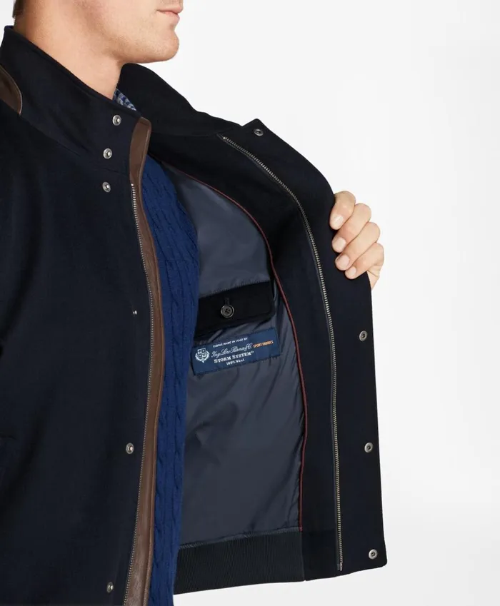 Brooks Brothers Outerwear BrooksStorm Bomber Jacket Navy 8211 Men