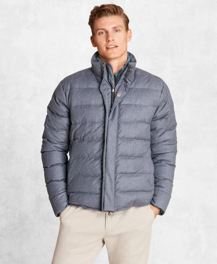 Brooks Brothers Outerwear Golden Fleece BrooksTech Puffer Jacket Light Blue 8211 Men Brooks Brothers Outerwear Golden Fleece BrooksTech Puffer Jacket Light Blue 8211 Men