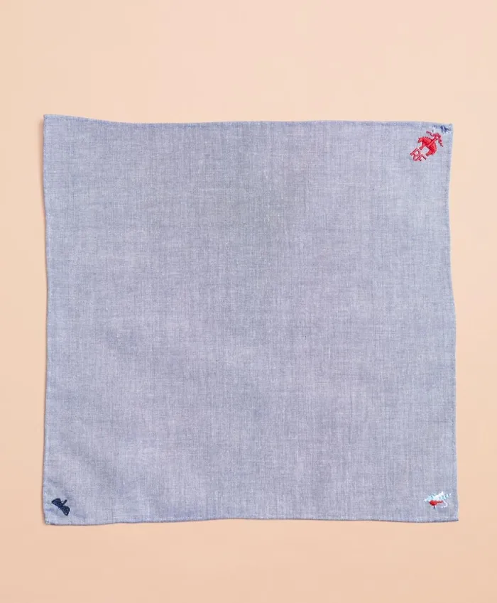 Brooks Brothers Pocket Squares and Handkerchiefs Embroidered Cotton Pocket Square Light Blue 8211 Men Brooks Brothers Pocket Squares and Handkerchiefs Embroidered Cotton Pocket Square Light Blue 8211 Men