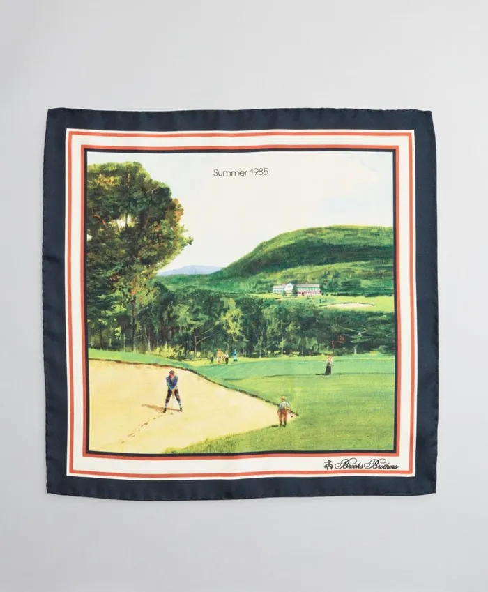 Brooks Brothers Pocket Squares and Handkerchiefs Limited Edition Archival Collection Summer 1985 Silk Pocket Square Multi 8211 Men Brooks Brothers Pocket Squares and Handkerchiefs Limited Edition Archival Collection Summer 1985 Silk Pocket Square Multi 8211 Men
