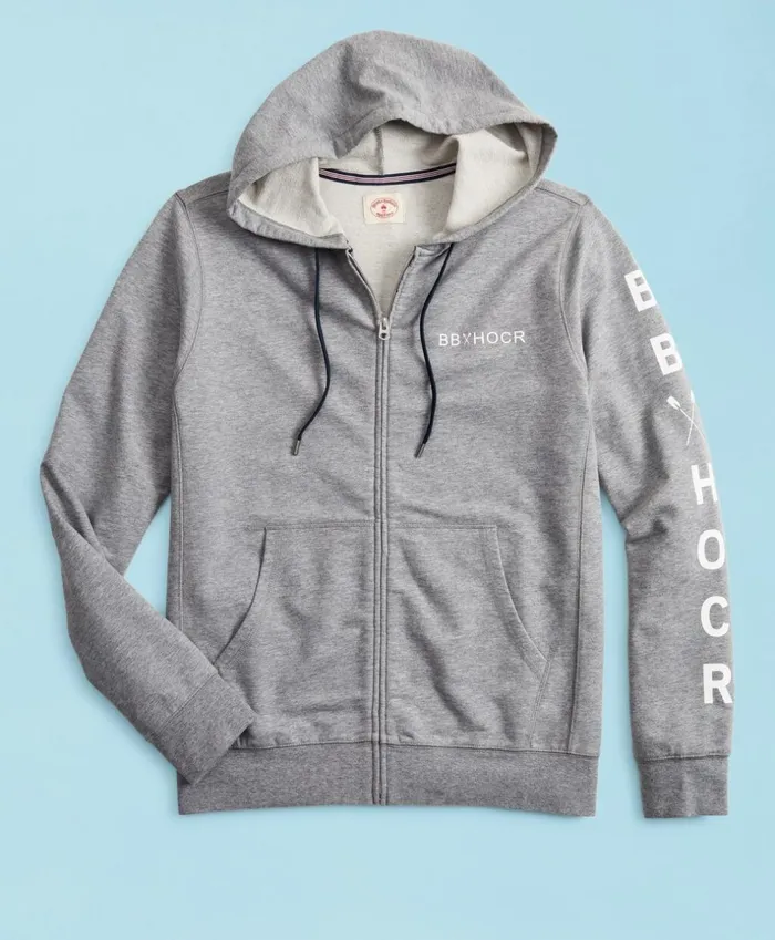 Brooks Brothers Polos and TShirts Head Of The Charles Regatta French Terry Hoodie Grey 8211 Men Brooks Brothers Polos and TShirts Head Of The Charles Regatta French Terry Hoodie Grey 8211 Men
