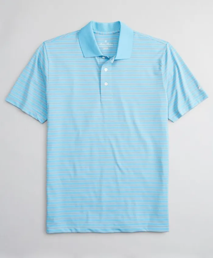 Brooks Brothers Polos and TShirts Performance Series Textured Bar Stripe Polo Shirt Blue 8211 Men Brooks Brothers Polos and TShirts Performance Series Textured Bar Stripe Polo Shirt Blue 8211 Men
