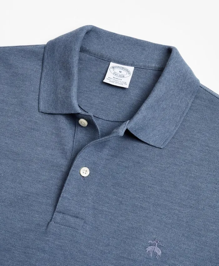 Brooks Brothers Polos and TShirts Slim Fit Supima LongSleeve Performance Polo Shirt Denim Heather 8211 Men Brooks Brothers Polos and TShirts Slim Fit Supima LongSleeve Performance Polo Shirt Denim Heather 8211 Men