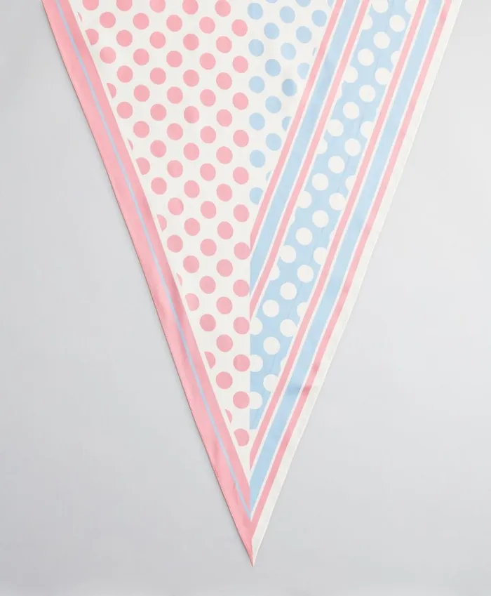 Brooks Brothers Scarves Hats and Gloves PolkaDotPrint Silk Diamond Scarf Light Pink 8211 Women Brooks Brothers Scarves Hats and Gloves PolkaDotPrint Silk Diamond Scarf Light Pink 8211 Women