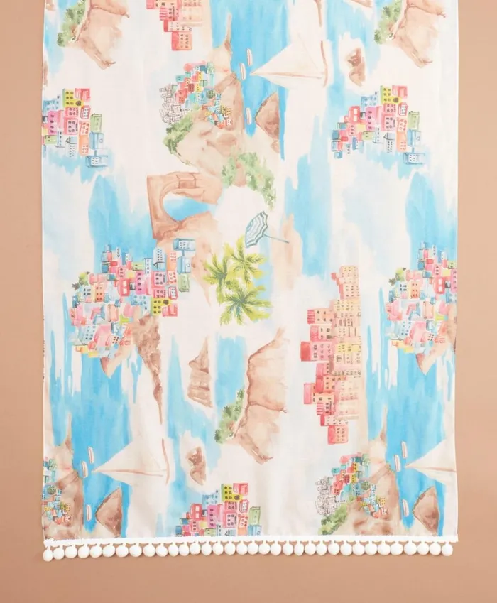 Brooks Brothers Scarves Hats and Gloves TropicalPrint CottonSilk Oblong Scarf Whitemulti 8211 Women Brooks Brothers Scarves Hats and Gloves TropicalPrint CottonSilk Oblong Scarf Whitemulti 8211 Women
