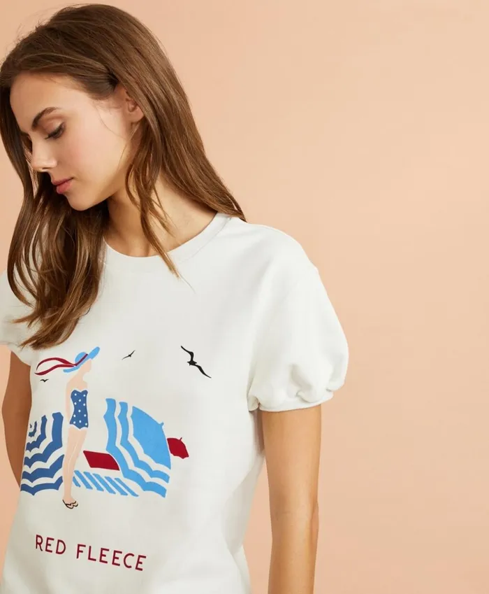Brooks Brothers Shirts and Tops Beach Graphic French Terry Top White 8211 Women Brooks Brothers Shirts and Tops Beach Graphic French Terry Top White 8211 Women