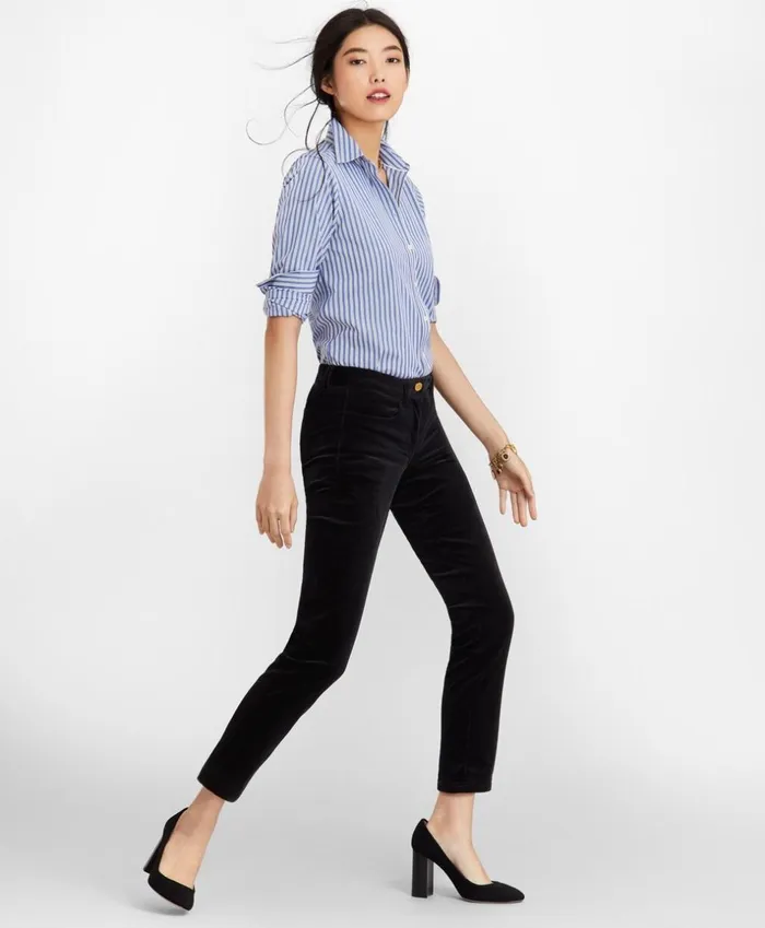 Brooks Brothers Shirts and Tops ClassicFit Striped Cotton Poplin Luxury Shirt Dark Blue 8211 Women Brooks Brothers Shirts and Tops ClassicFit Striped Cotton Poplin Luxury Shirt Dark Blue 8211 Women