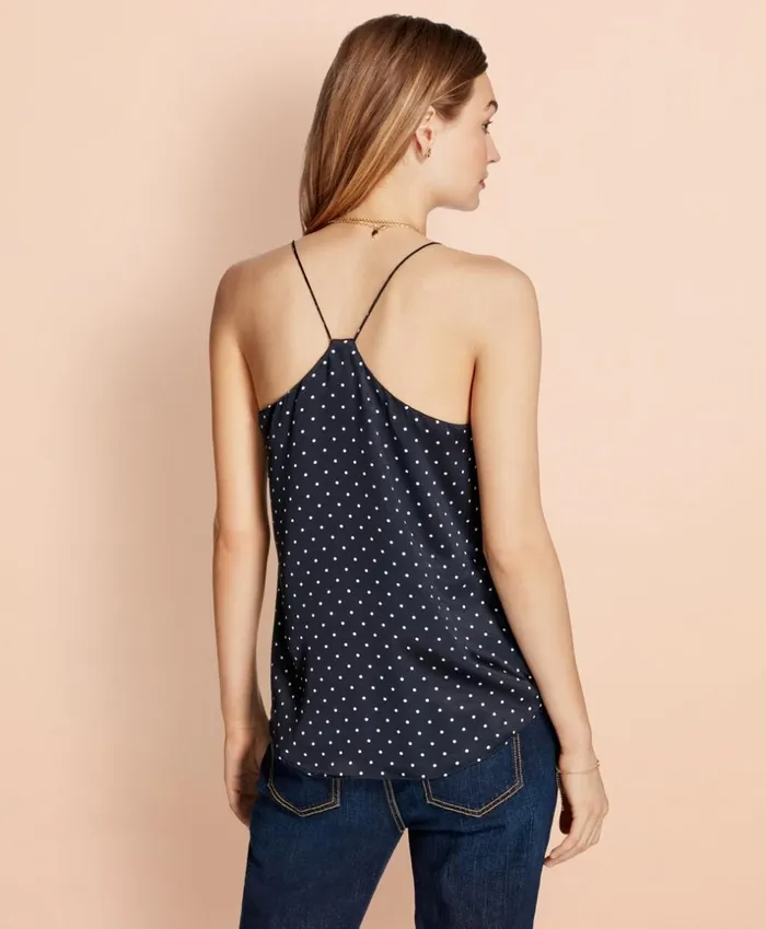 Brooks Brothers Shirts and Tops PolkaDot Silk Charmeuse Cami Navywhite 8211 Women Brooks Brothers Shirts and Tops PolkaDot Silk Charmeuse Cami Navywhite 8211 Women