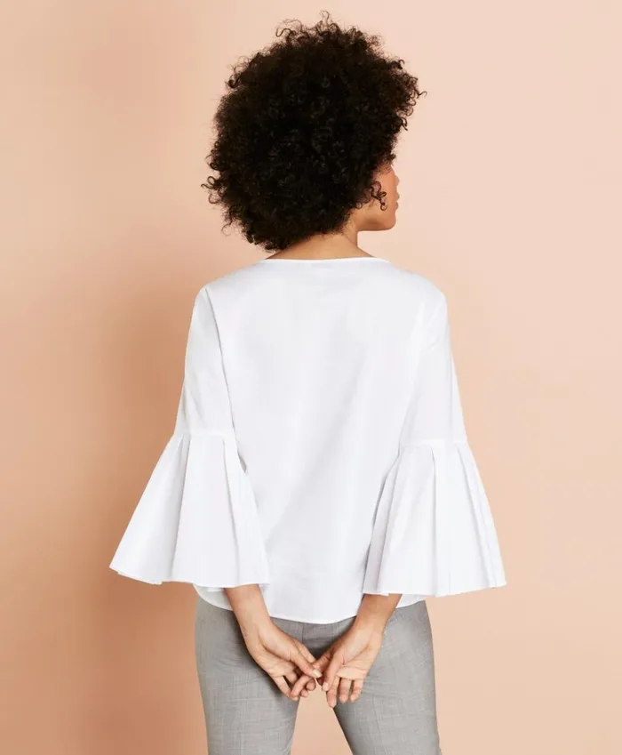 Brooks Brothers Shirts and Tops Poplin BellSleeve Blouse White 8211 Women Brooks Brothers Shirts and Tops Poplin BellSleeve Blouse White 8211 Women
