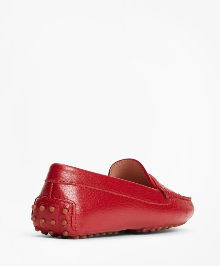Brooks Brothers Shoes and Belts Leather Driving Moccasins Red 8211 Women Brooks Brothers Shoes and Belts Leather Driving Moccasins Red 8211 Women