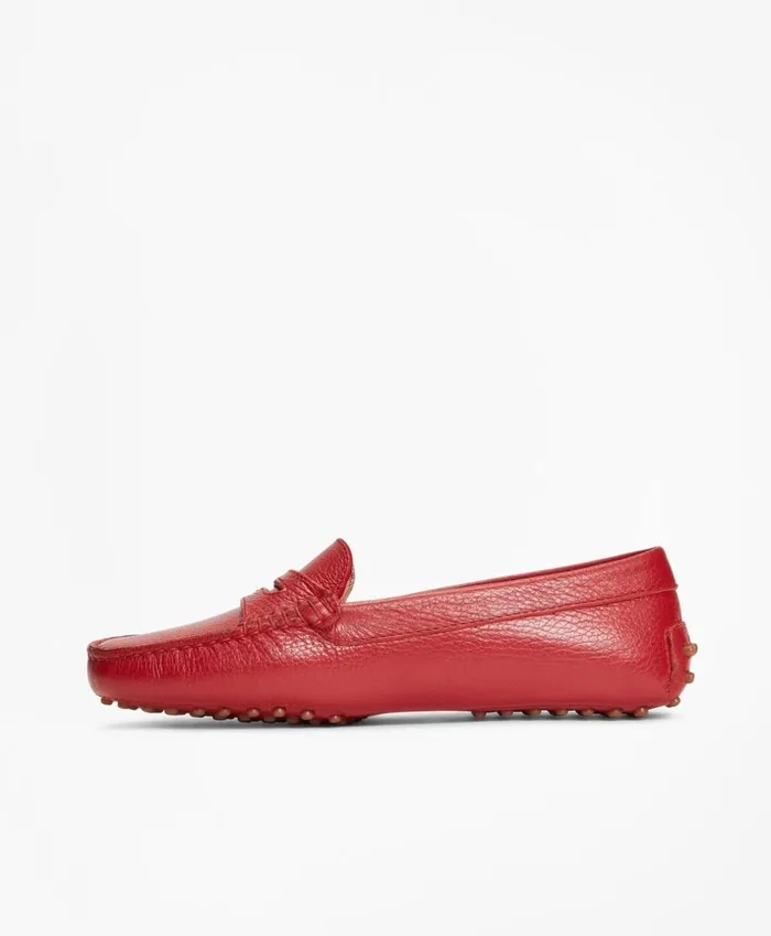 Brooks Brothers Shoes and Belts Leather Driving Moccasins Red 8211 Women Brooks Brothers Shoes and Belts Leather Driving Moccasins Red 8211 Women