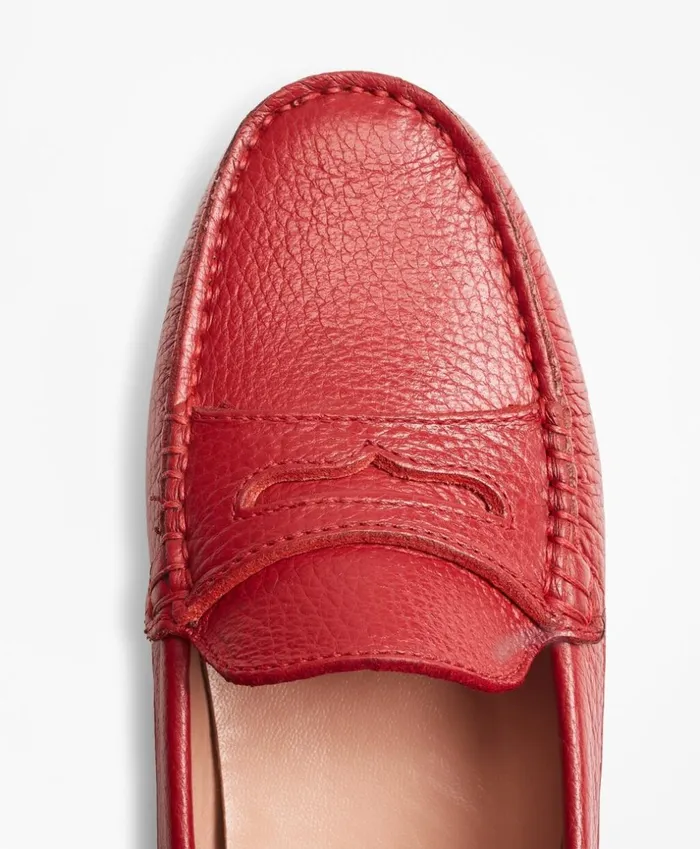 Brooks Brothers Shoes and Belts Leather Driving Moccasins Red 8211 Women Brooks Brothers Shoes and Belts Leather Driving Moccasins Red 8211 Women
